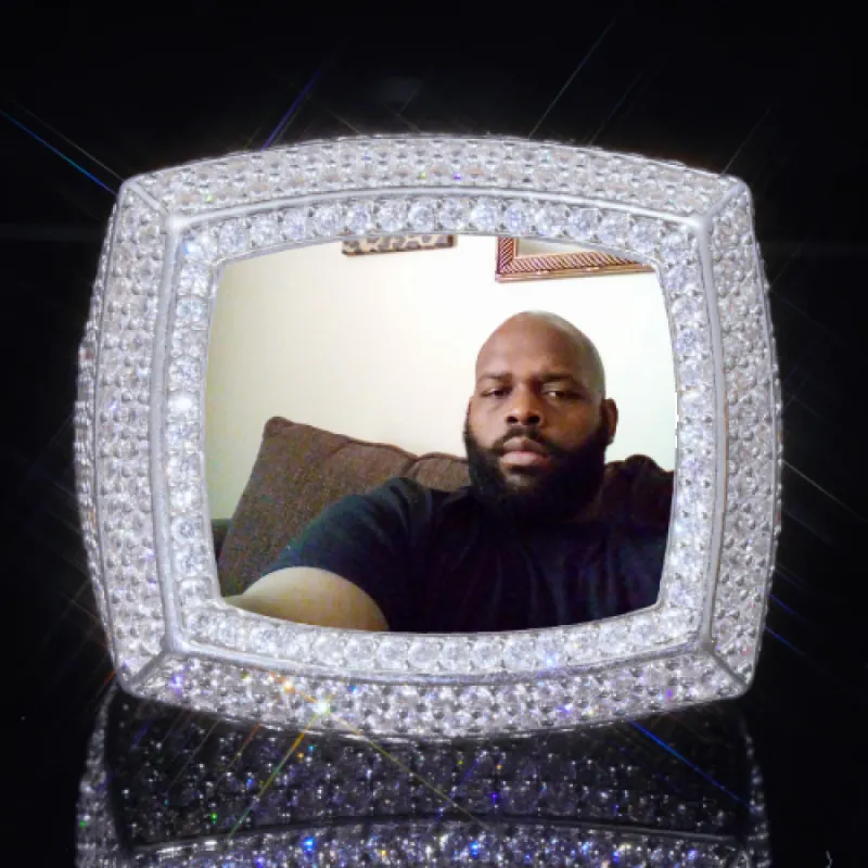 3D CUSTOM PICTURE ICED RING sold by The GUU Shop