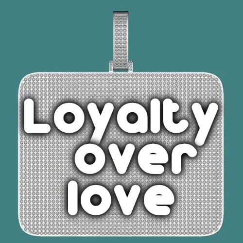 CUSTOM LETTER NECKLACE 3D BIG SQUARE sold by The GUU Shop