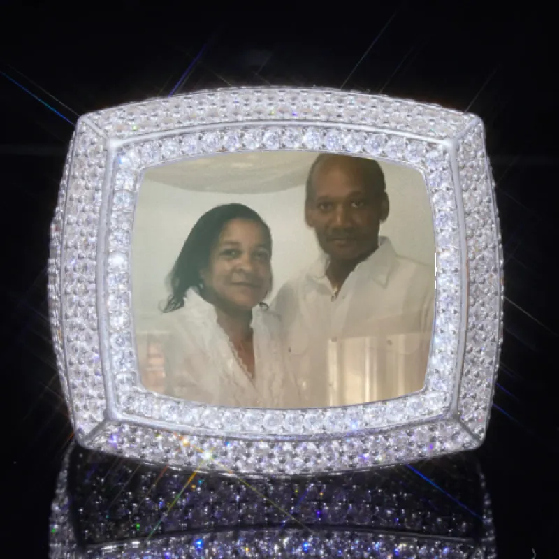 3D CUSTOM PICTURE ICED RING sold by The GUU Shop