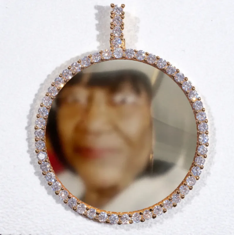 LARGE 3D CIRCLE CUSTOM PICTURE PENDANT sold by The GUU Shop