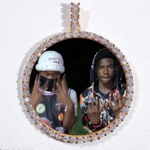 LARGE 3D CIRCLE CUSTOM PICTURE PENDANT sold by The GUU Shop