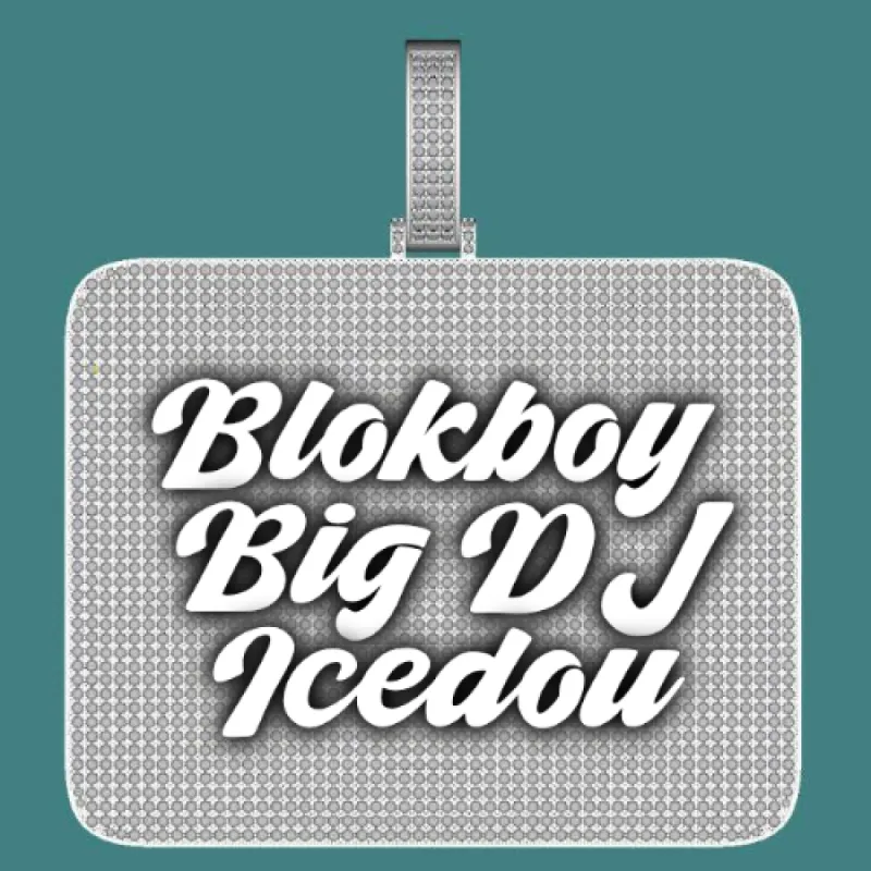 CUSTOM LETTER NECKLACE 3D BIG SQUARE sold by The GUU Shop