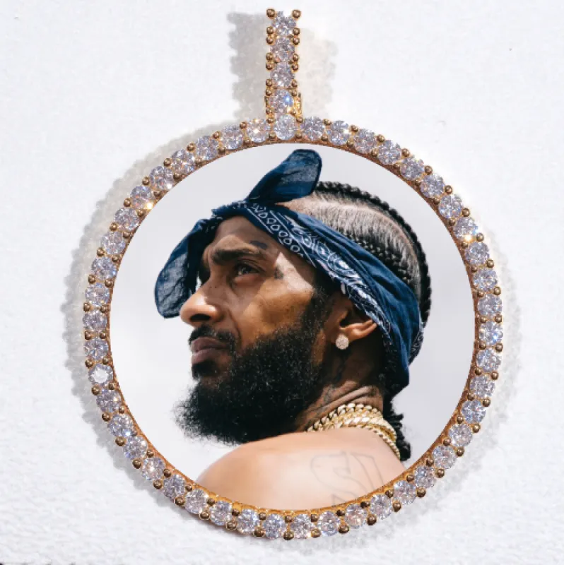 LARGE 3D CIRCLE CUSTOM PICTURE PENDANT sold by The GUU Shop