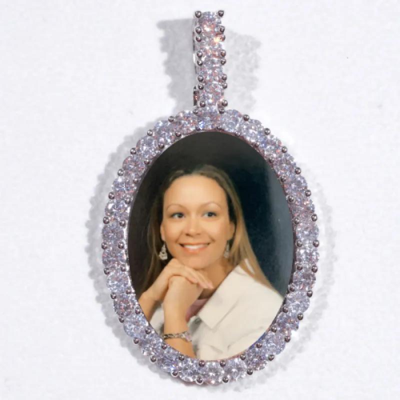 Large 3D Oval Custom Picture Pendant sold by The GUU Shop