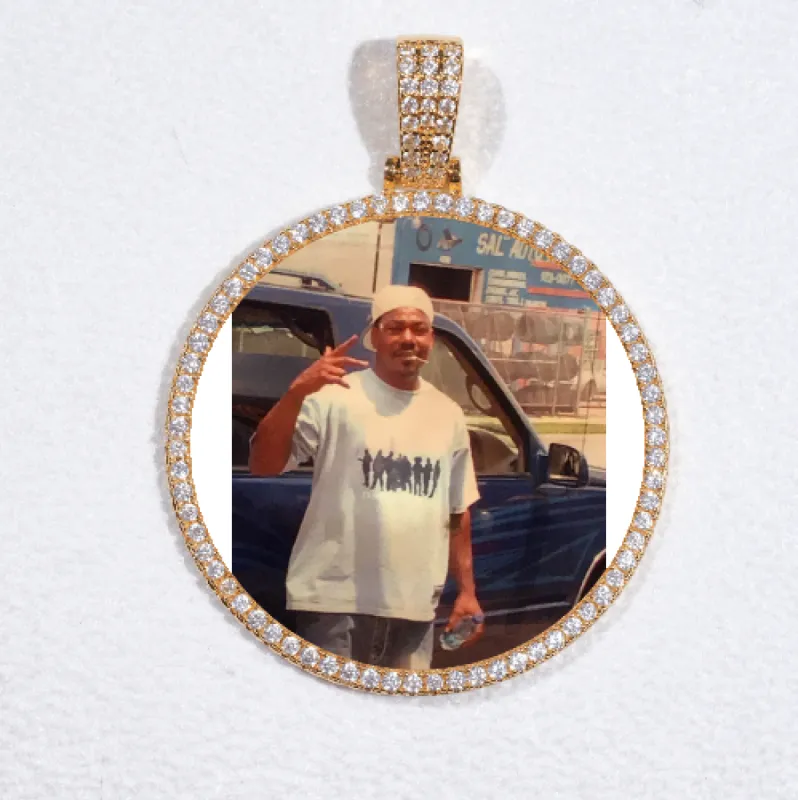 MEDIUM 3D CIRCLE CUSTOM PICTURE PENDANT sold by The GUU Shop