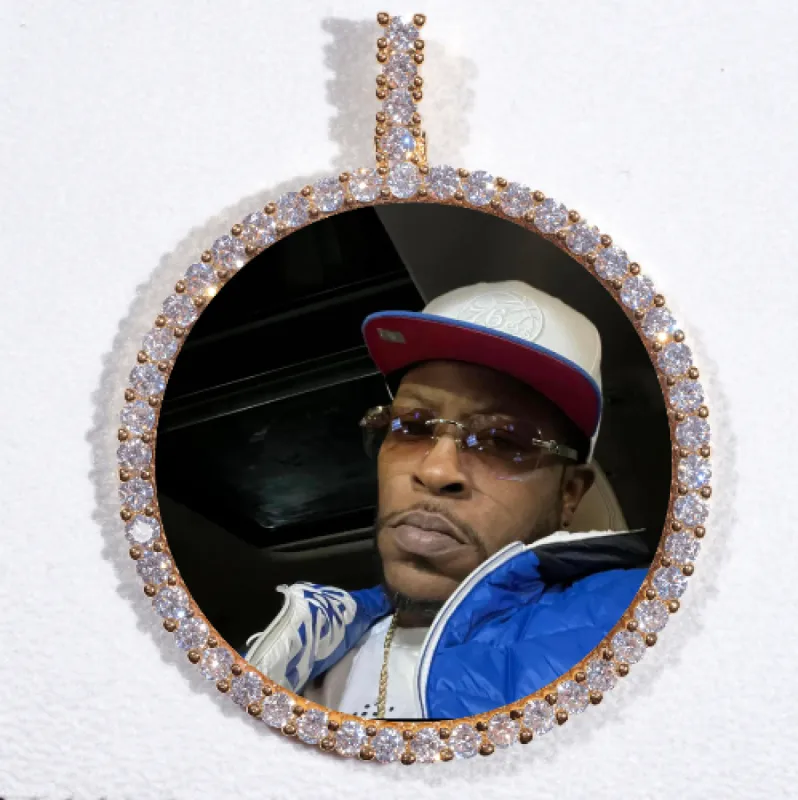 LARGE 3D CIRCLE CUSTOM PICTURE PENDANT sold by The GUU Shop