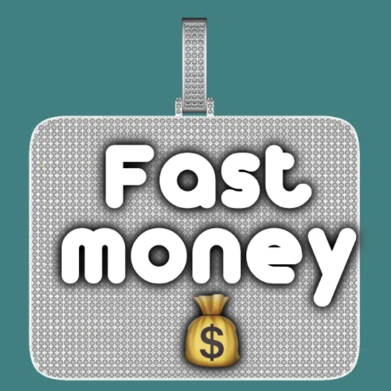 CUSTOM LETTER NECKLACE 3D BIG SQUARE sold by The GUU Shop