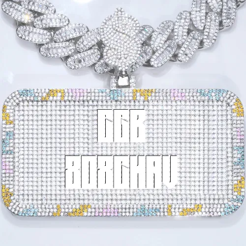 CUSTOM LETTER NECKLACE 3D COLORFUL SQUARE sold by The GUU Shop