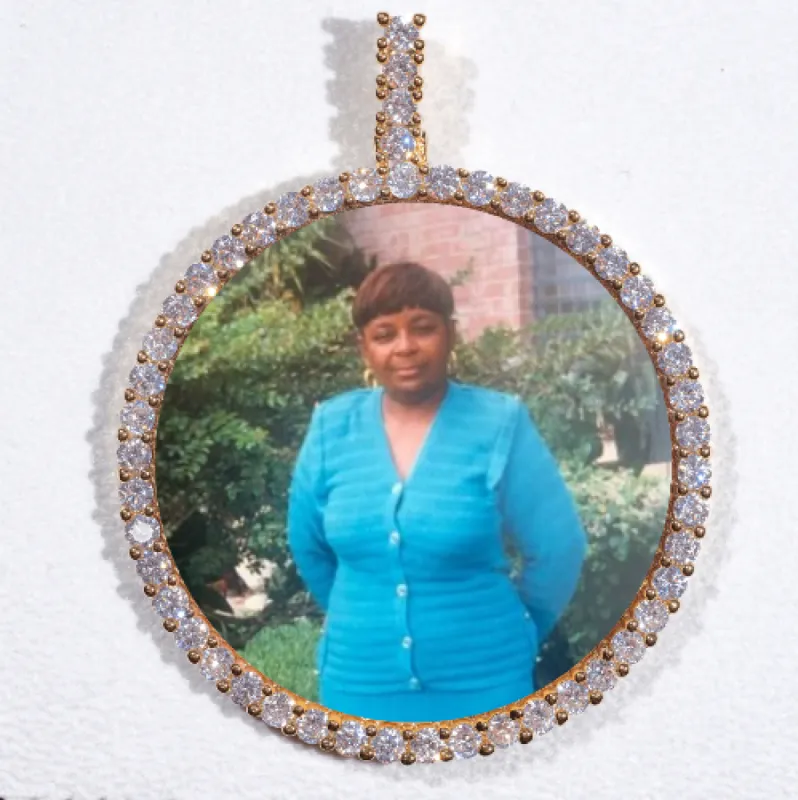 LARGE 3D CIRCLE CUSTOM PICTURE PENDANT sold by The GUU Shop