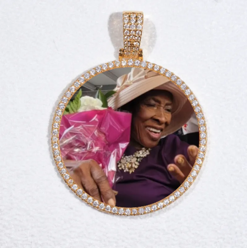 MEDIUM 3D CIRCLE CUSTOM PICTURE PENDANT sold by The GUU Shop