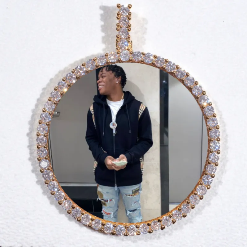 LARGE 3D CIRCLE CUSTOM PICTURE PENDANT made by The GUU Shop