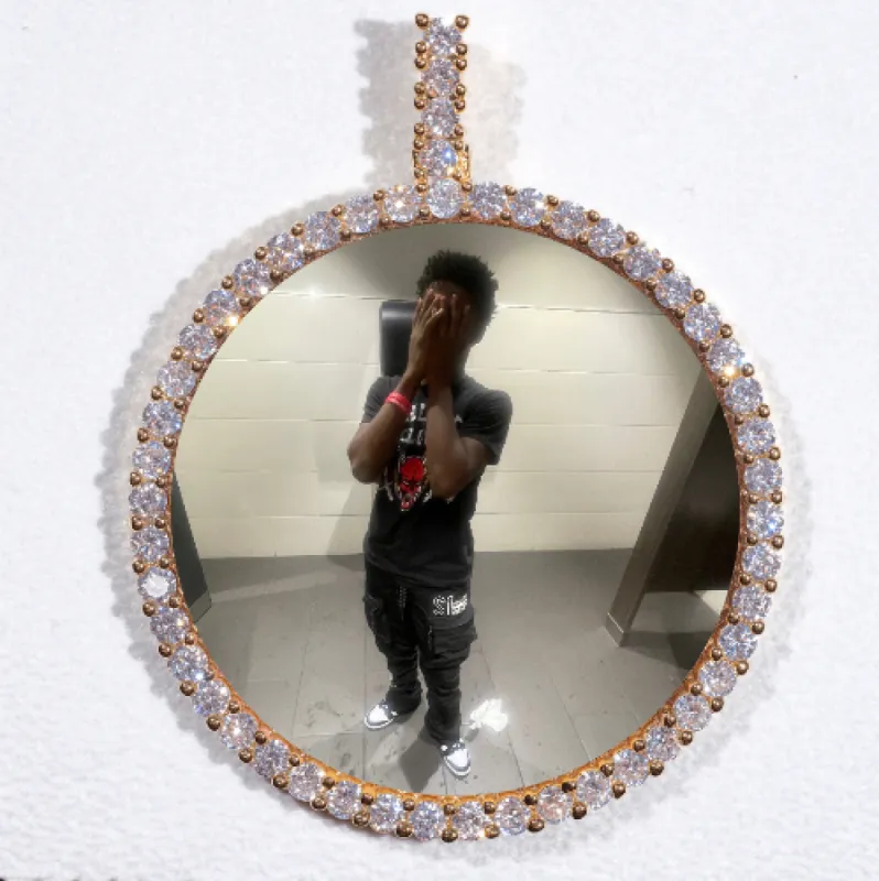 LARGE 3D CIRCLE CUSTOM PICTURE PENDANT sold by The GUU Shop