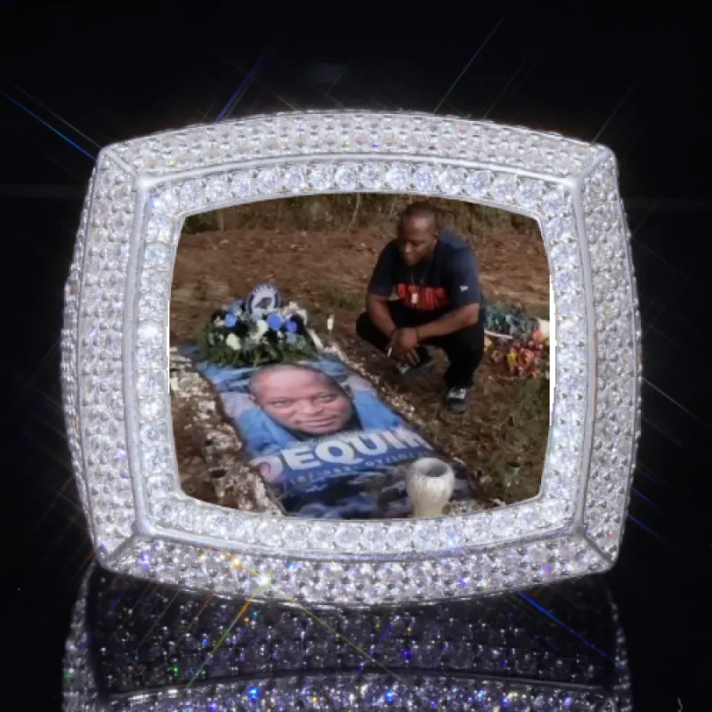 3D CUSTOM PICTURE ICED RING sold by The GUU Shop