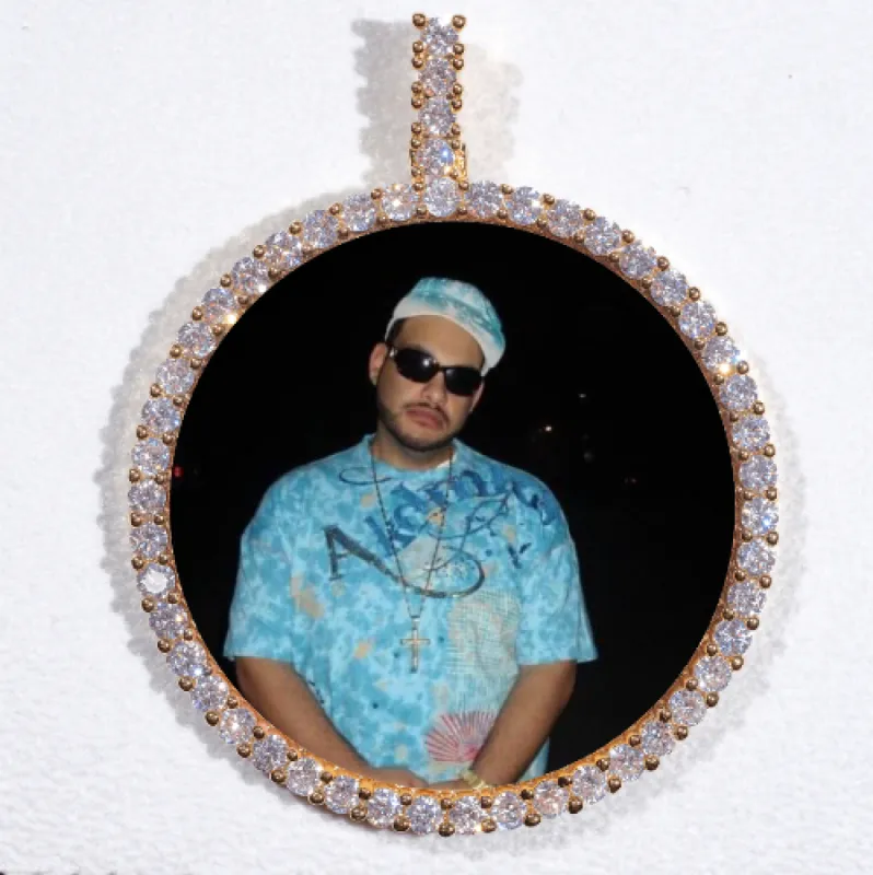 LARGE 3D CIRCLE CUSTOM PICTURE PENDANT sold by The GUU Shop