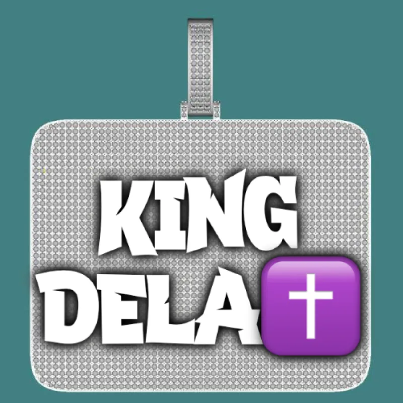 CUSTOM LETTER NECKLACE 3D BIG SQUARE sold by The GUU Shop