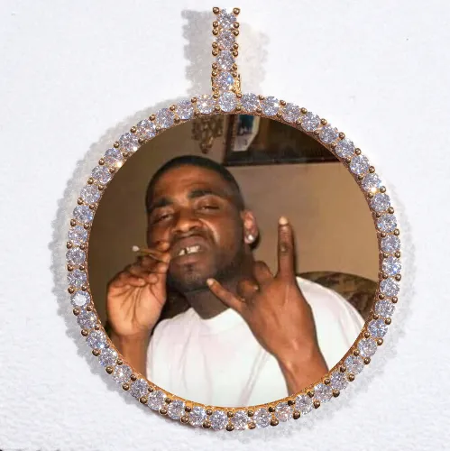 LARGE 3D CIRCLE CUSTOM PICTURE PENDANT sold by The GUU Shop