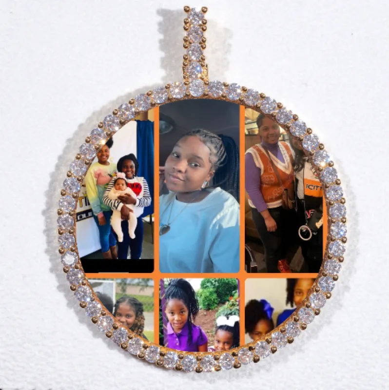 LARGE 3D CIRCLE CUSTOM PICTURE PENDANT sold by The GUU Shop