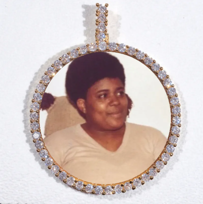 LARGE 3D CIRCLE CUSTOM PICTURE PENDANT sold by The GUU Shop