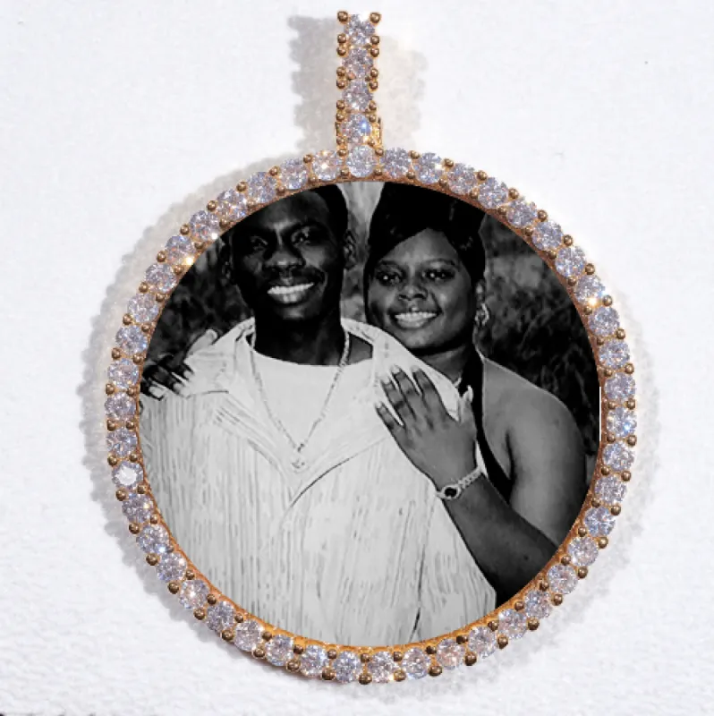 LARGE 3D CIRCLE CUSTOM PICTURE PENDANT sold by The GUU Shop