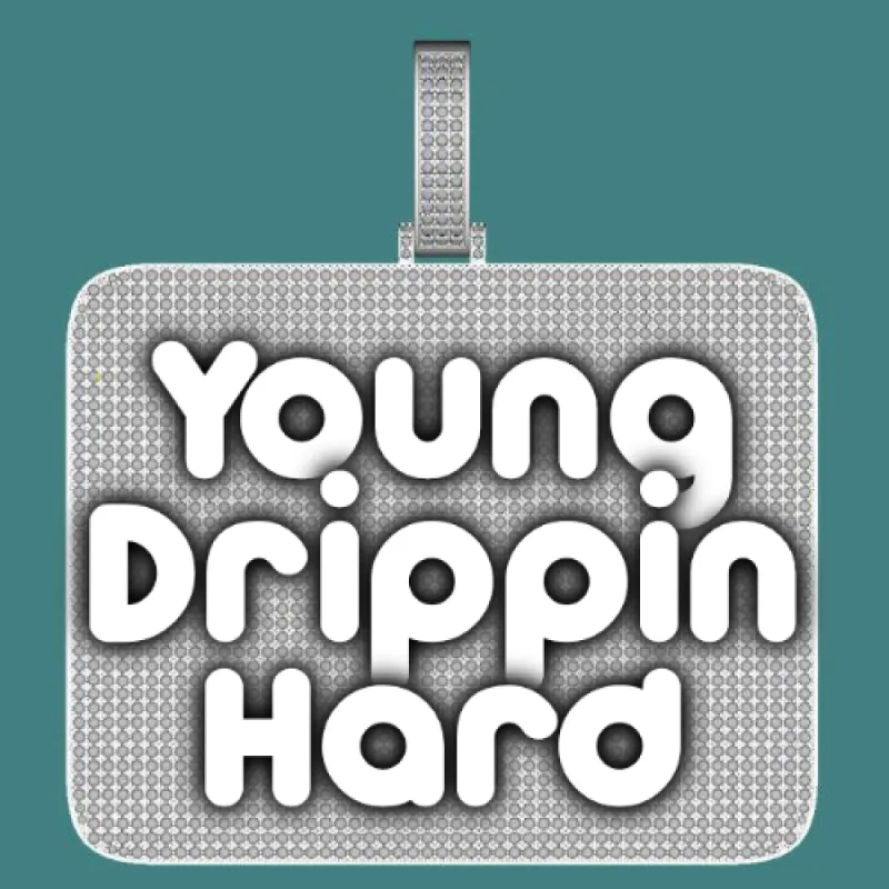 CUSTOM LETTER NECKLACE 3D BIG SQUARE sold by The GUU Shop