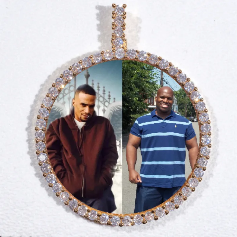 LARGE 3D CIRCLE CUSTOM PICTURE PENDANT sold by The GUU Shop
