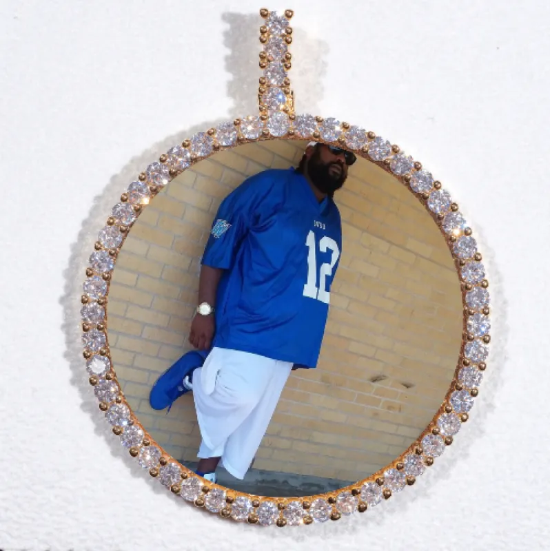 LARGE 3D CIRCLE CUSTOM PICTURE PENDANT sold by The GUU Shop