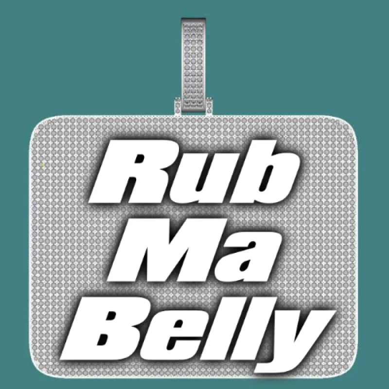 CUSTOM LETTER NECKLACE 3D BIG SQUARE sold by The GUU Shop