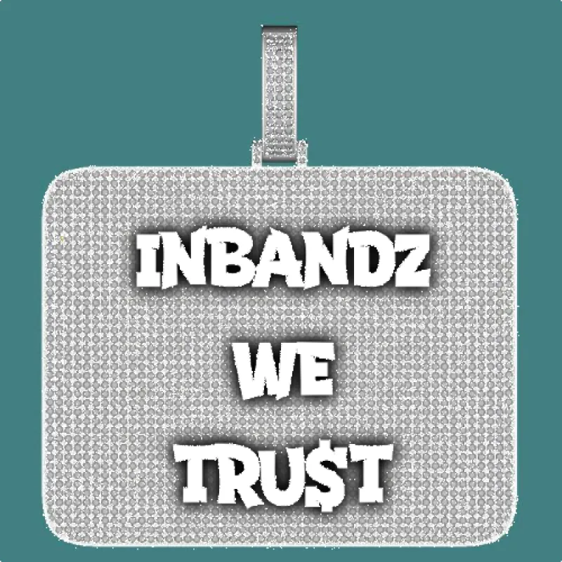 CUSTOM LETTER NECKLACE 3D BIG SQUARE sold by The GUU Shop