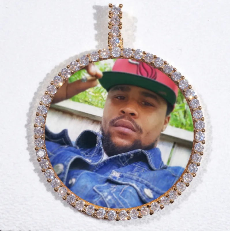 LARGE 3D CIRCLE CUSTOM PICTURE PENDANT sold by The GUU Shop