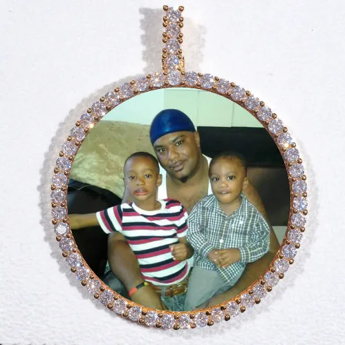 LARGE 3D CIRCLE CUSTOM PICTURE PENDANT sold by The GUU Shop