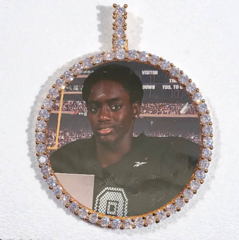 LARGE 3D CIRCLE CUSTOM PICTURE PENDANT sold by The GUU Shop