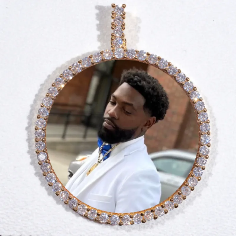 LARGE 3D CIRCLE CUSTOM PICTURE PENDANT sold by The GUU Shop