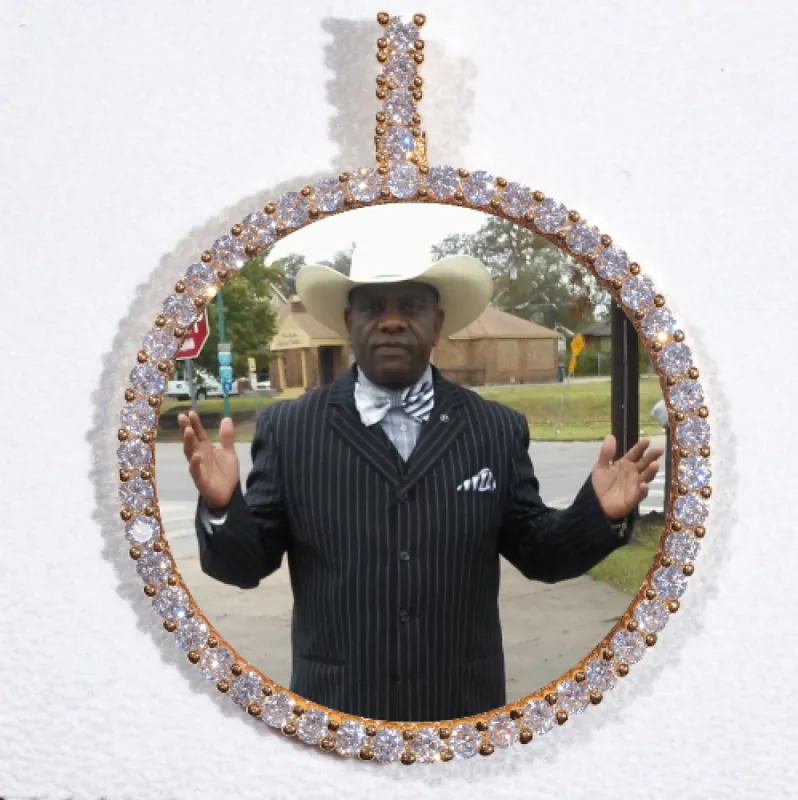 LARGE 3D CIRCLE CUSTOM PICTURE PENDANT sold by The GUU Shop