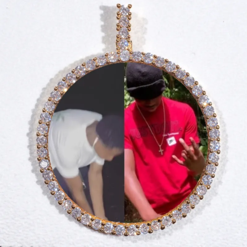 LARGE 3D CIRCLE CUSTOM PICTURE PENDANT sold by The GUU Shop