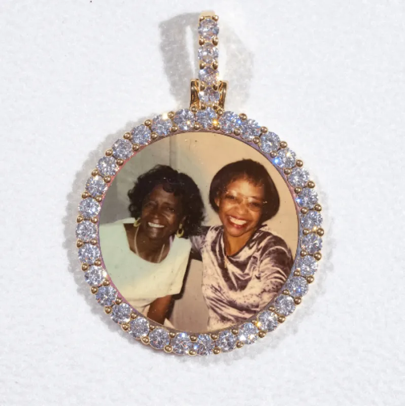 3D CIRCLE CUSTOM PICTURE PENDANT SMALL SIZE sold by The GUU Shop