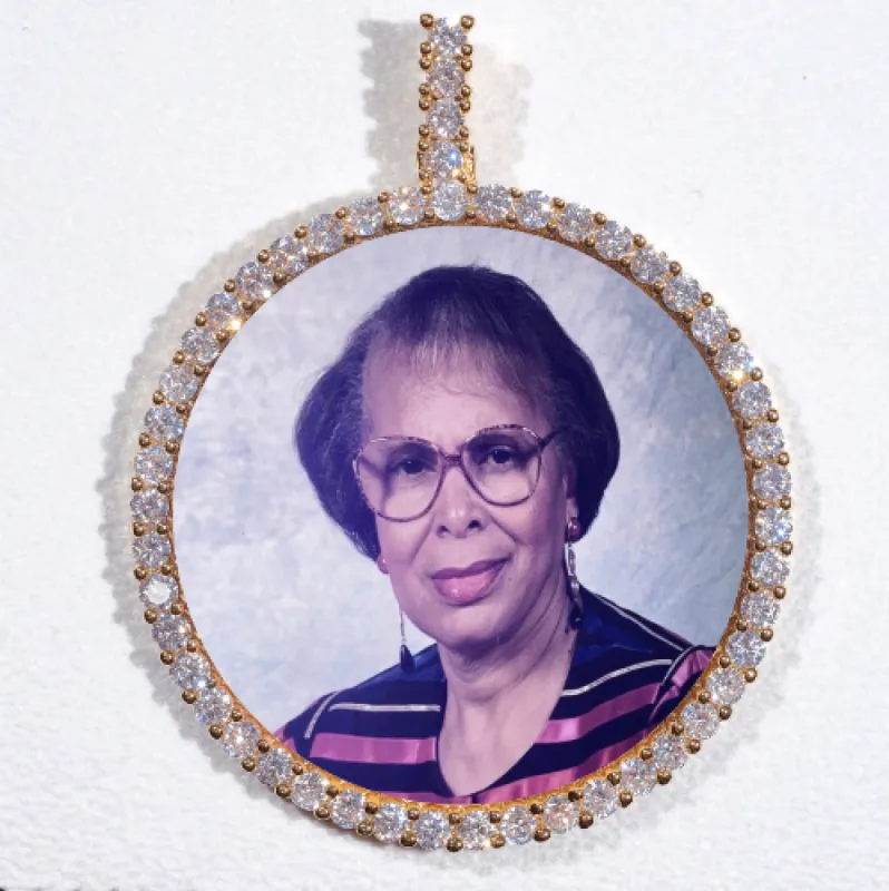 LARGE 3D CIRCLE CUSTOM PICTURE PENDANT sold by The GUU Shop