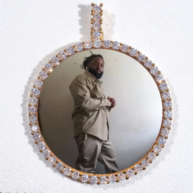 LARGE 3D CIRCLE CUSTOM PICTURE PENDANT sold by The GUU Shop