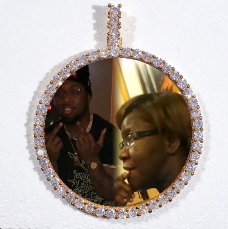 LARGE 3D CIRCLE CUSTOM PICTURE PENDANT sold by The GUU Shop