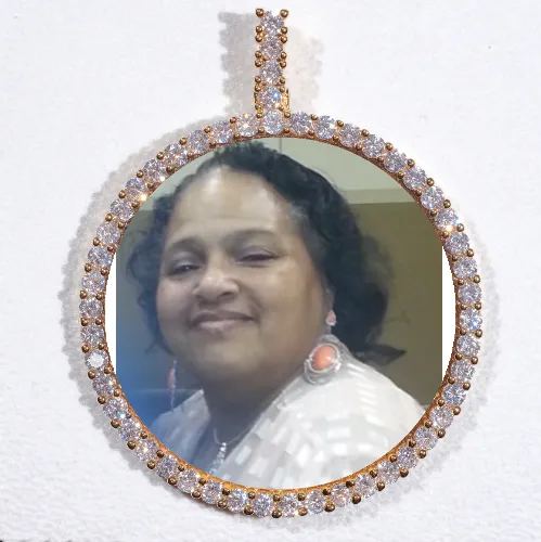 LARGE 3D CIRCLE CUSTOM PICTURE PENDANT sold by The GUU Shop