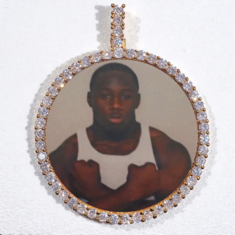 LARGE 3D CIRCLE CUSTOM PICTURE PENDANT sold by The GUU Shop