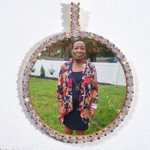 LARGE 3D CIRCLE CUSTOM PICTURE PENDANT sold by The GUU Shop