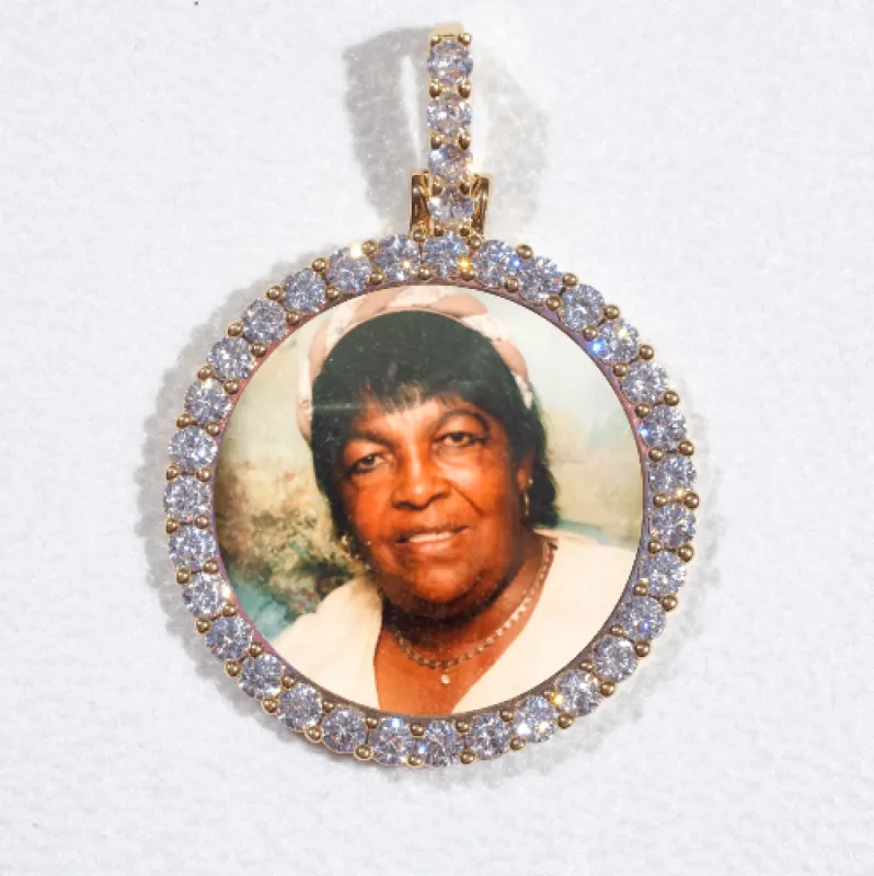 3D CIRCLE CUSTOM PICTURE PENDANT SMALL SIZE sold by The GUU Shop