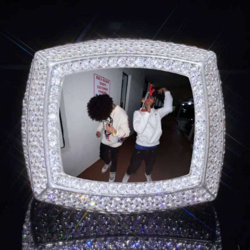 3D CUSTOM PICTURE ICED RING sold by The GUU Shop