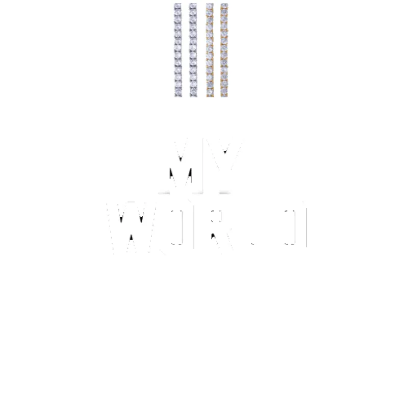 Custom Letters Baguette Two Layer Necklace made by The GUU Shop