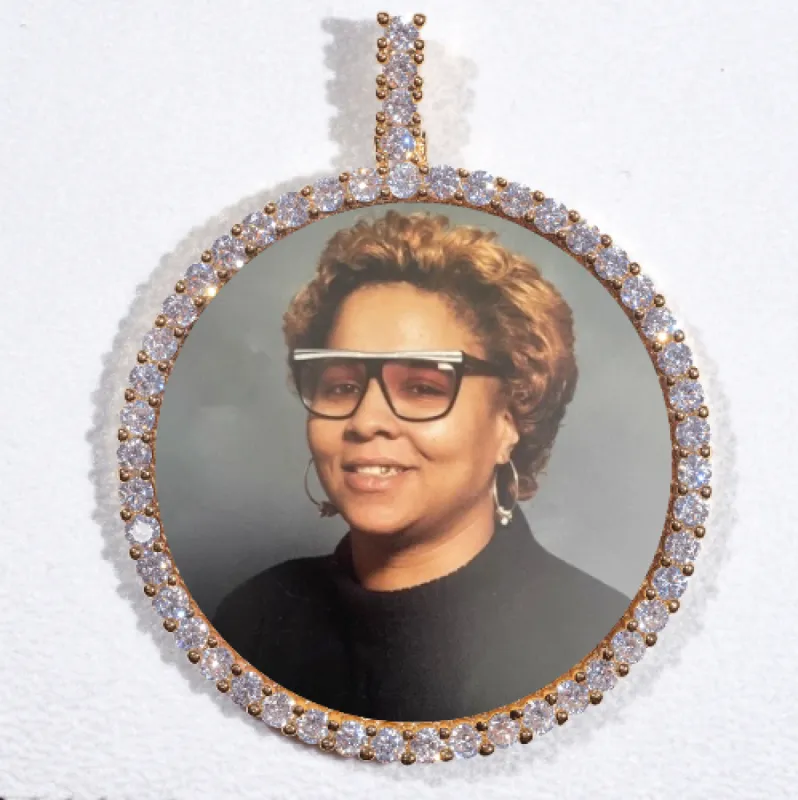 LARGE 3D CIRCLE CUSTOM PICTURE PENDANT sold by The GUU Shop