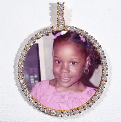 LARGE 3D CIRCLE CUSTOM PICTURE PENDANT sold by The GUU Shop