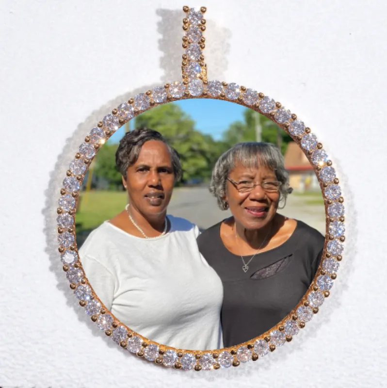 LARGE 3D CIRCLE CUSTOM PICTURE PENDANT sold by The GUU Shop