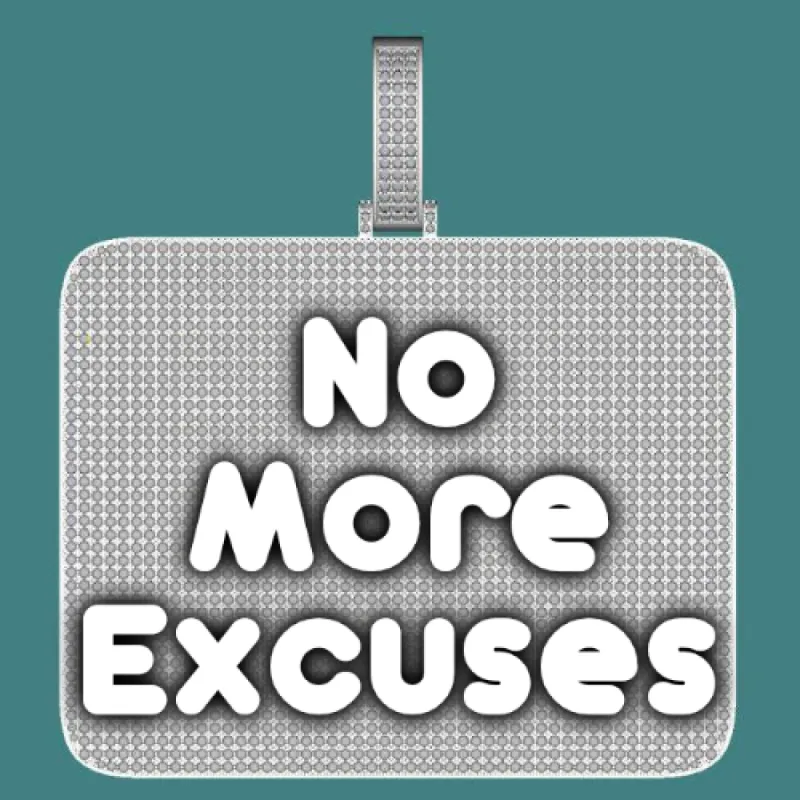 CUSTOM LETTER NECKLACE 3D BIG SQUARE sold by The GUU Shop