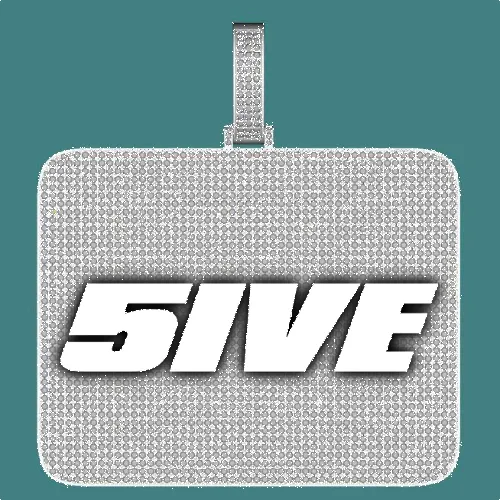 CUSTOM LETTER NECKLACE 3D BIG SQUARE sold by The GUU Shop