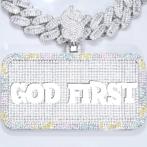 CUSTOM LETTER NECKLACE 3D COLORFUL SQUARE sold by The GUU Shop